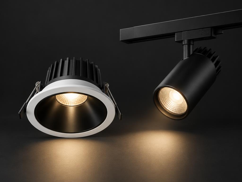 Indoor track & downlight lines — illustrative supplier example